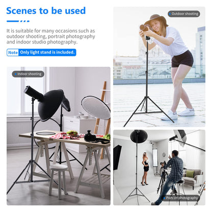 Neewer 75"/6 Feet/190CM Photography Light Stands for Relfectors, Softboxes, Lights, Umbrellas, Backgrounds