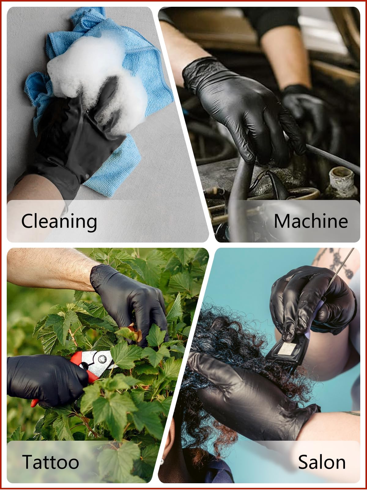 PROMEDIX P Nitrile Disposable Gloves,4mil Gloves Disposable Latex Free,Powder Free for Cooking,Household,Food safe