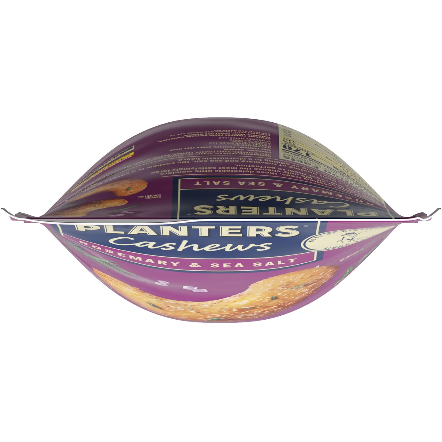 PLANTERS Cashews Rosemary & Sea Salt - Trail Mix Snack Packs - Snack with Rosemary & Sea Salt, Party Trail Mix, 5 Oz Bag, Pack of 1