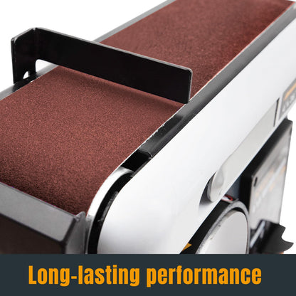 POWERTEC 6 x 48 Inch Sanding Belts, 10PK, 80 Grit Aluminum Oxide Belt Sander Sanding Belt for Bench Belt Sander, Wood & Paint Sanding, Metal Polishing (110530)