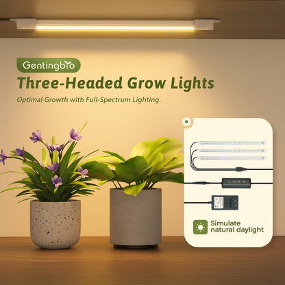 GENTINGBRO Plant Stand Indoor with Grow Lights for Indoor Plants 62.2'' Tall Plant Shelf 12 Tiers Sturdy Plant Rack for Plants Dispaly for Living Room Garden Patio Decor