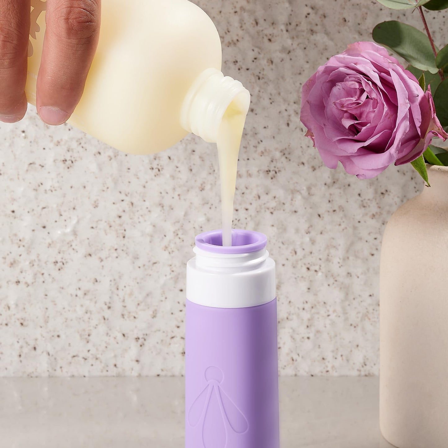 INSFIT 17 Pack Silicone Travel Bottles Set - TSA Approved Leakproof Toiletries Containers, Reusable Travel Size Accessories for Women & Men, Airplane Essentials, Shampoo Lotion Organizer