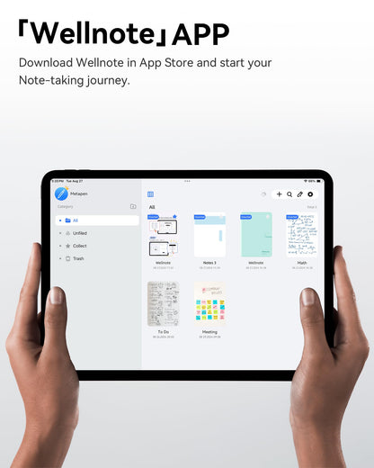 Metapen Pencil A11 for iPad 6th-11th, Quick Button & Bluetooth, 2X Fast Charge Stylus Pen for 2018-2025 Apple iPad a16/11/10/9/8/7/6th Gen, Pro 12.9/11/13-inch M4, Air3/4/5/M2/M3, Mini 5/6th