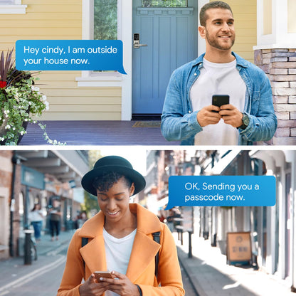 Lockly Secure Pro Wi-Fi Smart Door Lock, Keyless Entry with PIN Genie® Digital Keypad, 3D Biometric Fingerprint Sensor Front Door Lock Deadbolt, Voice Control & Auto Lock - Deadbolt Edition