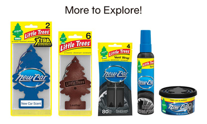 LITTLE TREES Air Fresheners Car Air Freshener. Hanging Tree Provides Long Lasting Scent for Auto or Home. New Car Scent, 24 Air Fresheners