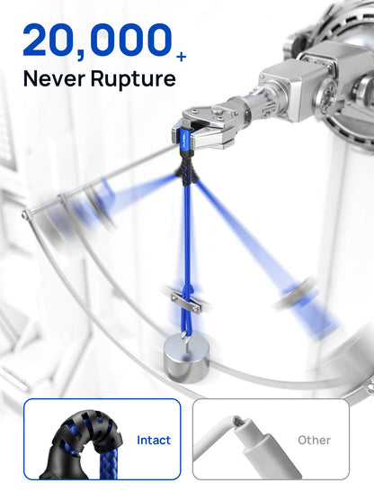 JSAUX Micro USB Cable for Android, (2-Pack 6.6FT) Kindle Charger Cord Replacement, Nylon Braided USB Micro Charging Cable Compatible with Galaxy S7 S6 J7 Edge Note 5, Kindle, MP3-Blue