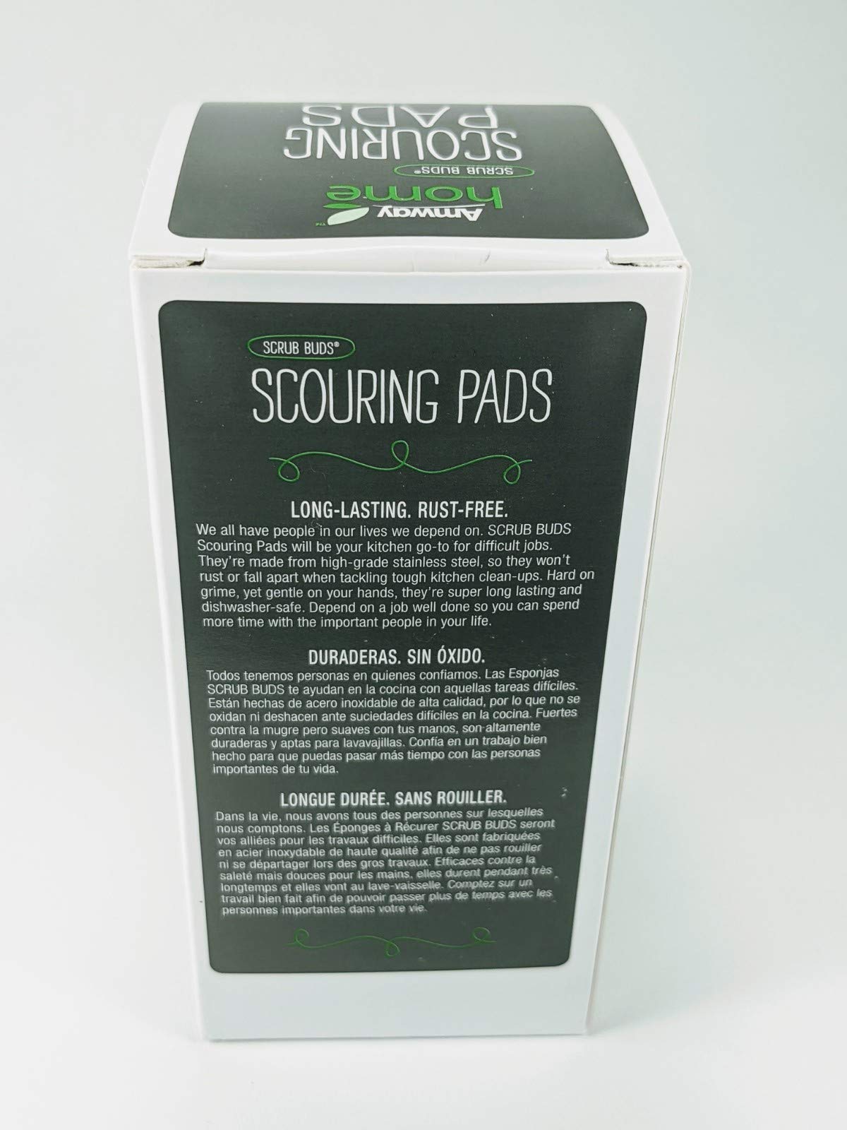 Amway Scouring Pads / Scrub Buds - Stainless Steel - 4 pack