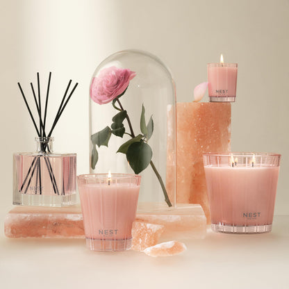 NEST New York Scented Classic Candle, Himalayan Salt & Rosewater - 8.1 oz - Up to 60-Hour Burn Time - Reusable Glass Vessel
