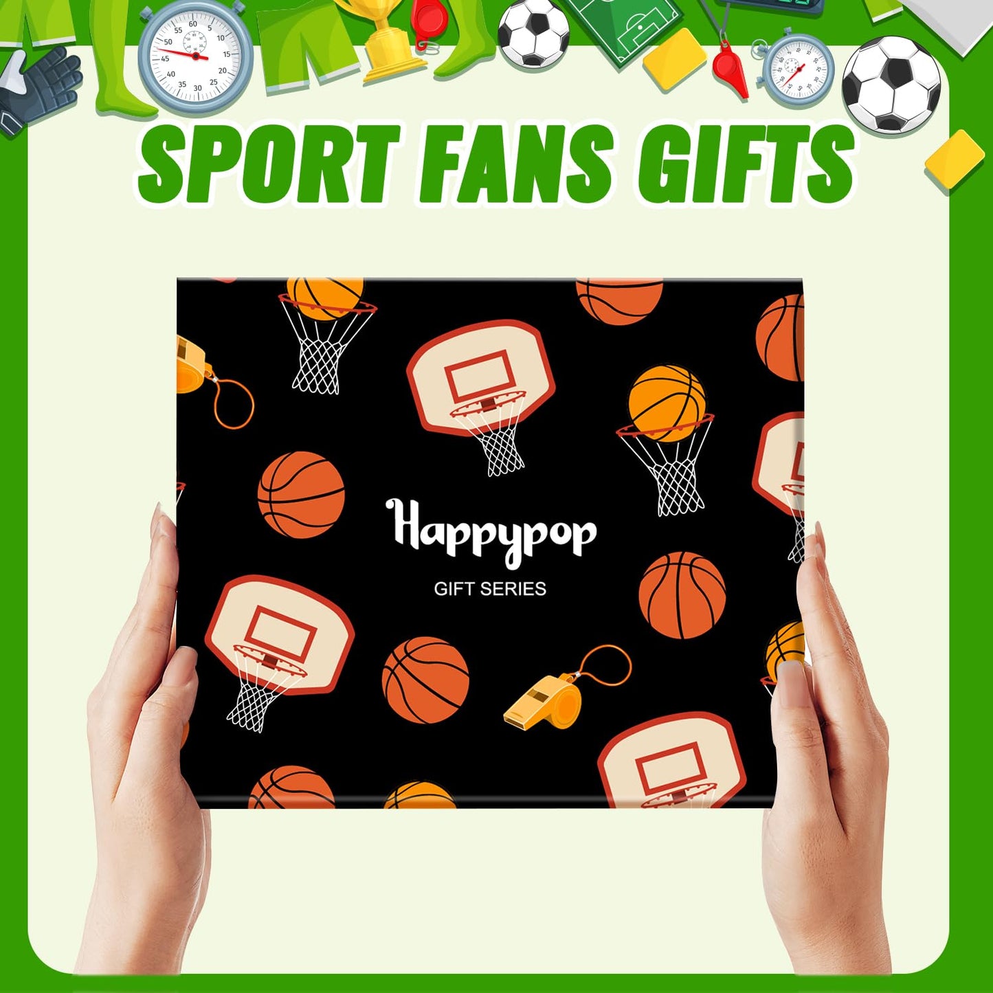 HAPPYPOP Basketball Gifts for Boys - 7Th 8Th 9Th Birthday Gift Ideas for Boys Who Love Basketball, Kids Sports Socks