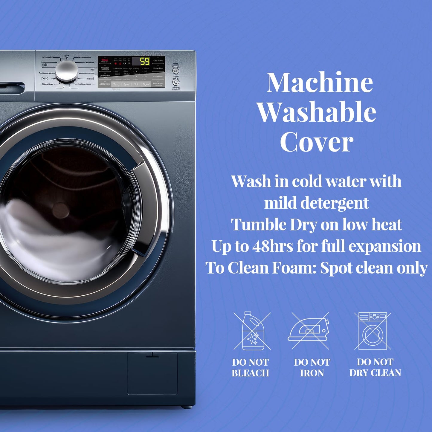 OhGeni Cooling 4 inch Dual Layer Queen Mattress Topper, 2 inch Gel Memory Foam, 2 inch Down Alternative Pillow Top Pad, Mattresses Cover for Bed, Medium Support, Fits 6”-19” Deep Pocket