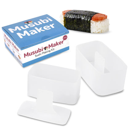 IMPRESA Musubi Maker Kit - 2 Pack - Non-Stick Sushi Press Mold for Handmade Rolls, Kimbap, Onigiri, Sekirei, and Hawaiian Musubi - BPA Free and Non-Toxic - Sushi Making Kit