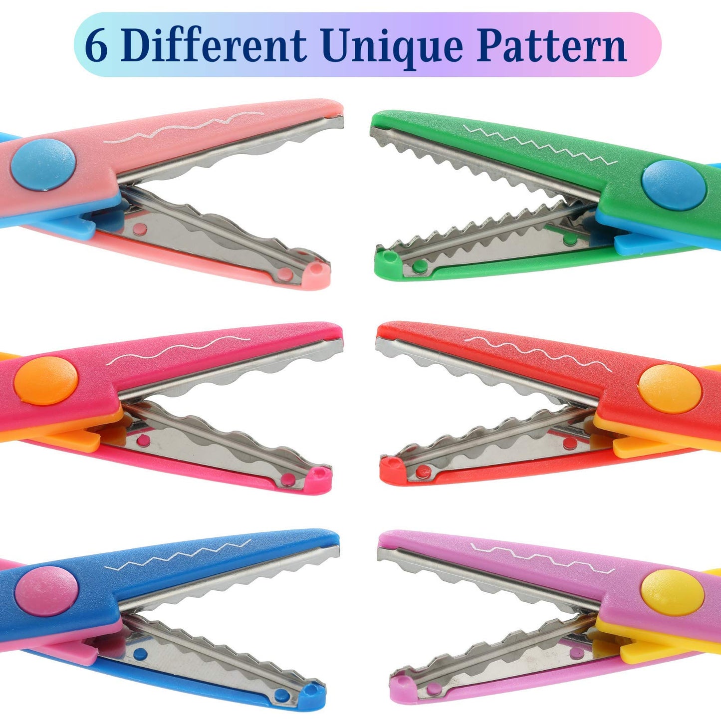 Mr. Pen Craft Scissors - Decorative Edge, 6 Pack, Zig Zag, Scrapbooking, Fancy, Pattern, Design