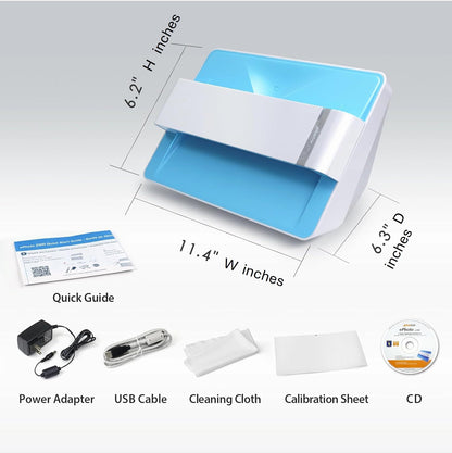 Plustek Photo Scanner ePhoto Z300, Scans 4x6 inch Photos in 2 Seconds, Auto crop and deskew with CCD Sensor, Supports Mac and PC