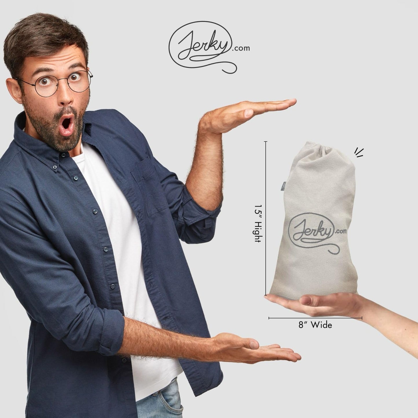 Jerky.com Gift Bag for Men | 26 Piece Meat Sticks Gift Basket with Beef Sticks, Pork, Turkey, Ham & Cheese Sticks | High Protein Snack Variety Pack | Gluten-Free Jerky Gifts for Men | Birthday Gift Basket for Him