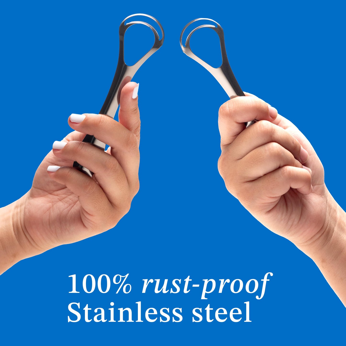 Mouthology Tongue Scraper for Adults (2 Pack), Reduce Bad Breath, Metal Tongue Scraper, Tongue Cleaner, Tongue Scraper, Stainless Steel Tongue Scraper, Tongue Cleaner for Adults, Tongue Scrubber