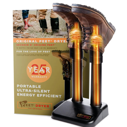 PEET, Original Dryer, Electric Shoe Dryer, Effective Drying for Work Boots & Outdoor Gear, Athletic Gear, Portable, Silent & Energy-Efficient, Made in USA