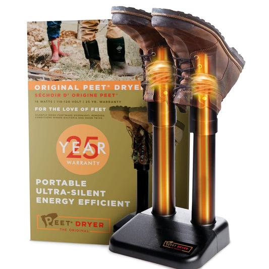 PEET, Original Dryer, Electric Shoe Dryer, Effective Drying for Work Boots & Outdoor Gear, Athletic Gear, Portable, Silent & Energy-Efficient, Made in USA