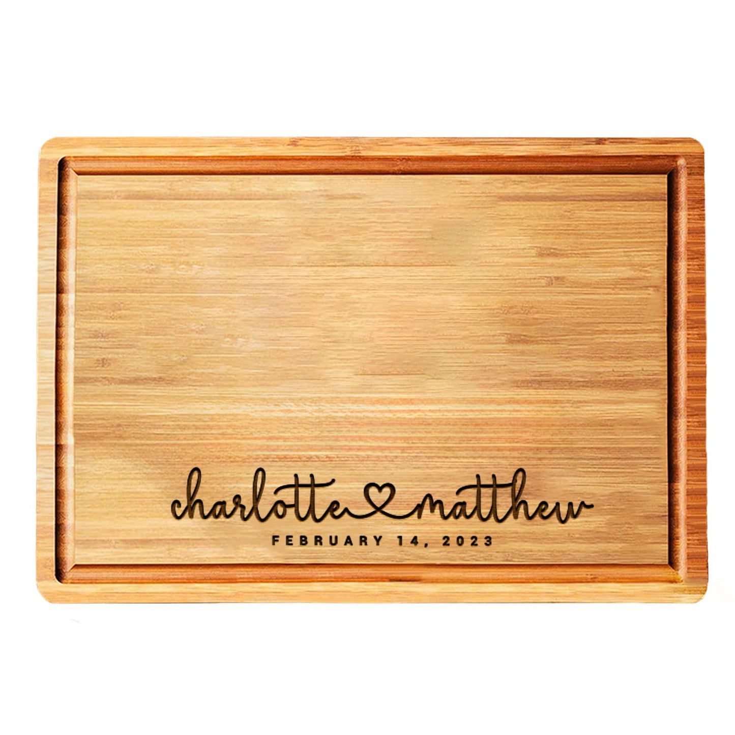 Personalized Wood Engraved Cutting Board - Valentines Day Gifts for Her - Unique Present for Wedding, Anniversary, Housewarming, Birthday, Holiday, or Romantic Gift Idea for Friends, Family, Mom, Dad
