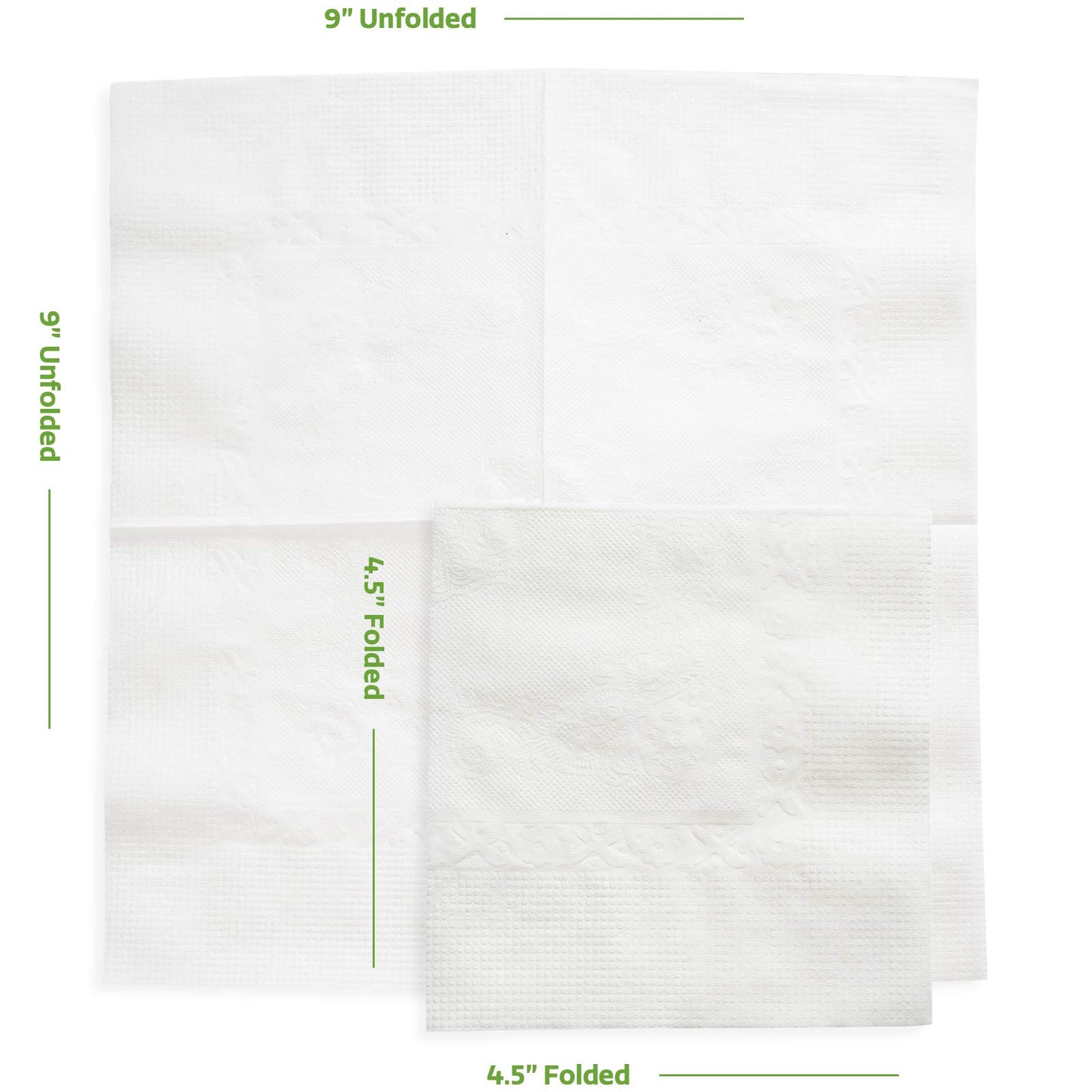 GUSTO [500 Count - 4.5 x 4.5 Folded] White Beverage Napkins - 1-Ply Bulk Cocktail Napkins, Restaurant Bar Paper Napkins and Party Napkins - 9x9 Unfolded (Formerly Comfy Package)