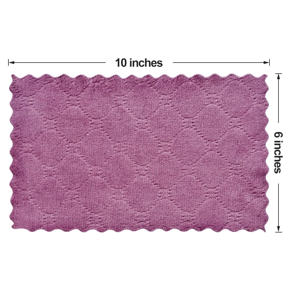 lSmall Reusable Cleaning Cloths, 6 x 10 inch, Super Absorbent Multipurpose Dish Cloths, for Furniture Rags, Kitchen Cloths, Tableware Quick-Drying Towels(11PCS)