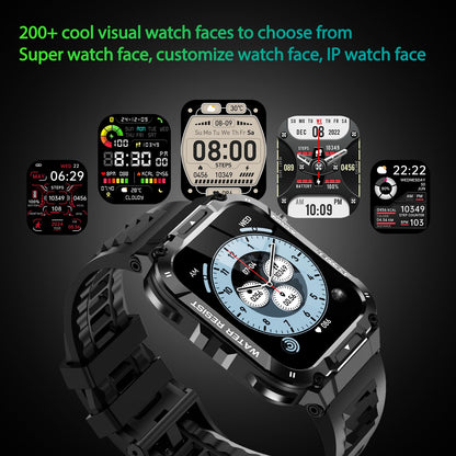 Military Smart Watch for Men with Call Function,Fitness Smartwatch for Android Phones and iPhone,Waterproof Fitness Tracker with Blood Oxygen/Heart Rate/Sleep/100+ Sport Modes, Watches for Men