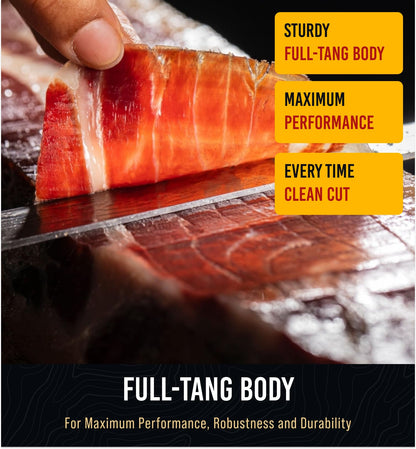 Luxury Brisket & Carving Knife - Thoughtful Gifts for Men and Dad - 12" Japanese AUS-10V Damascus Steel - 63+ HRC - Razor Sharp, Full Tang, Military Grade Ergonomic Handle