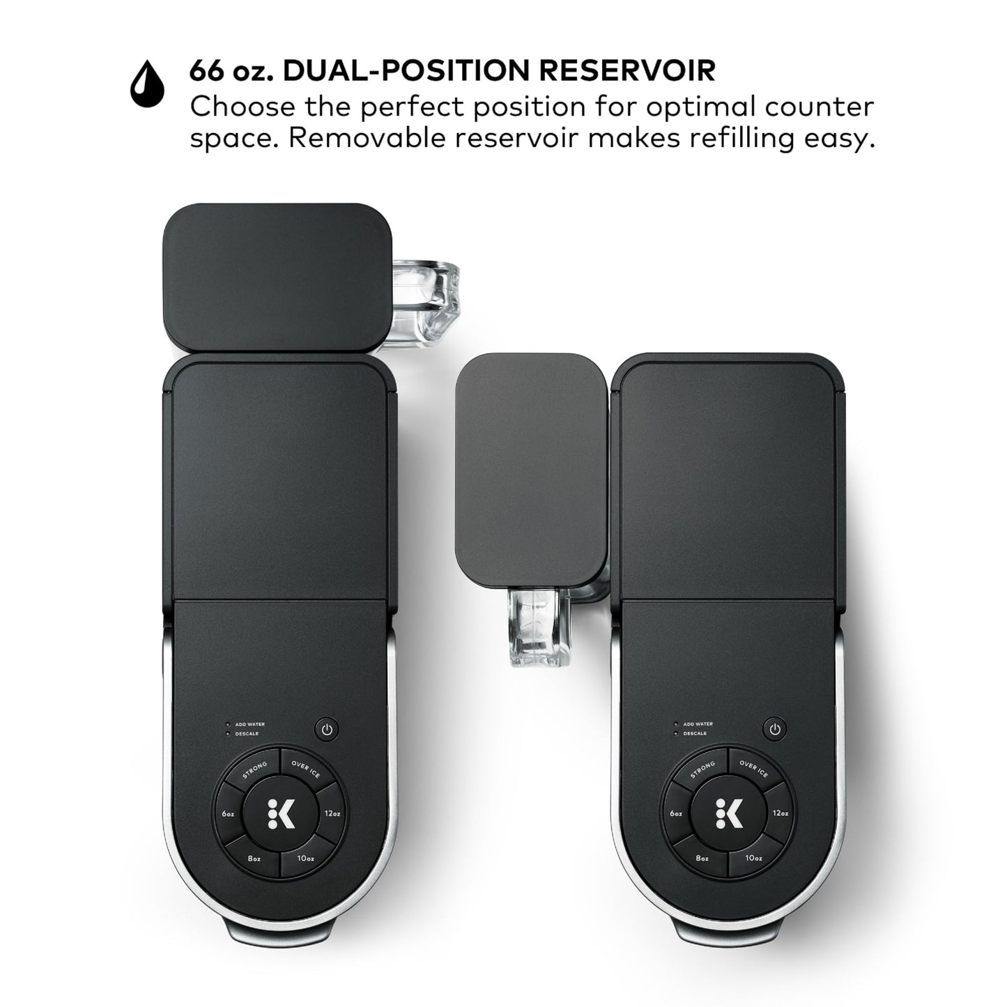 Keurig K-Supreme Single Serve K-Cup Pod Coffee Maker, MultiStream Technology, 4 Brew Sizes, 66oz Dual-Position Removable Reservoir, Black