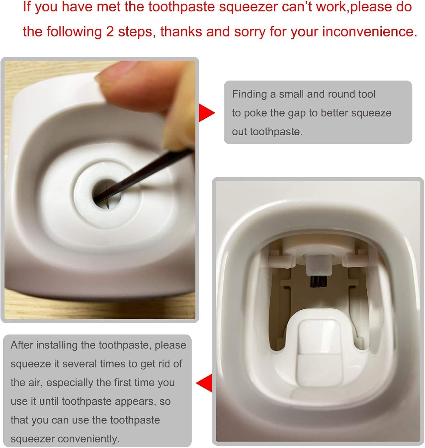 MOPMS Toothpaste Dispenser Wall Mounted for Bathroom Automatic Toothpaste Squeezer for Kids and Adult (Grey-1Pcs)