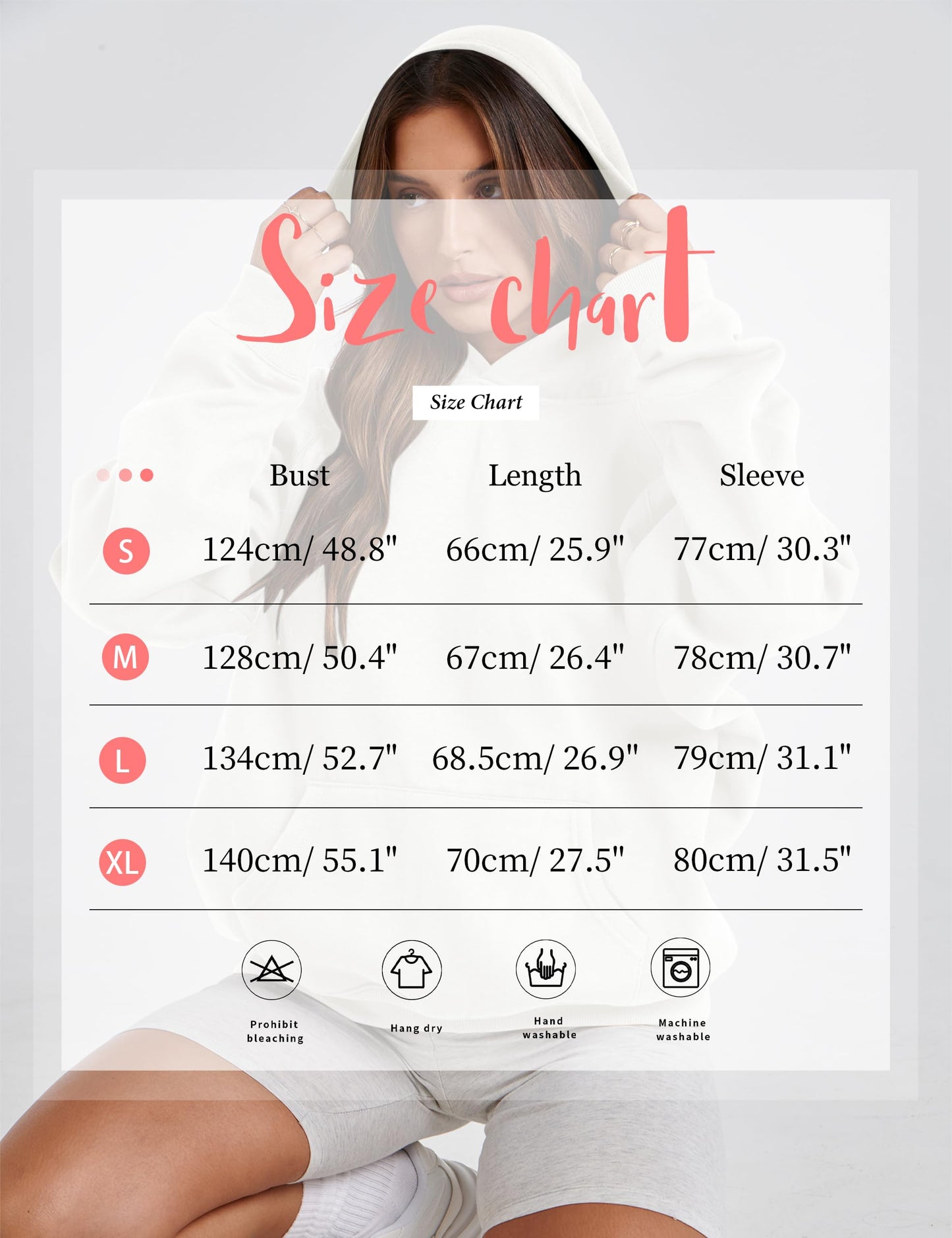 Lauweion Women Solid Basic Fleece Letter Loose Hoodie Sweatshirt Long Sleeve Kangaroo Pocket Drop Shoulder Pullovers Top Dark Grey