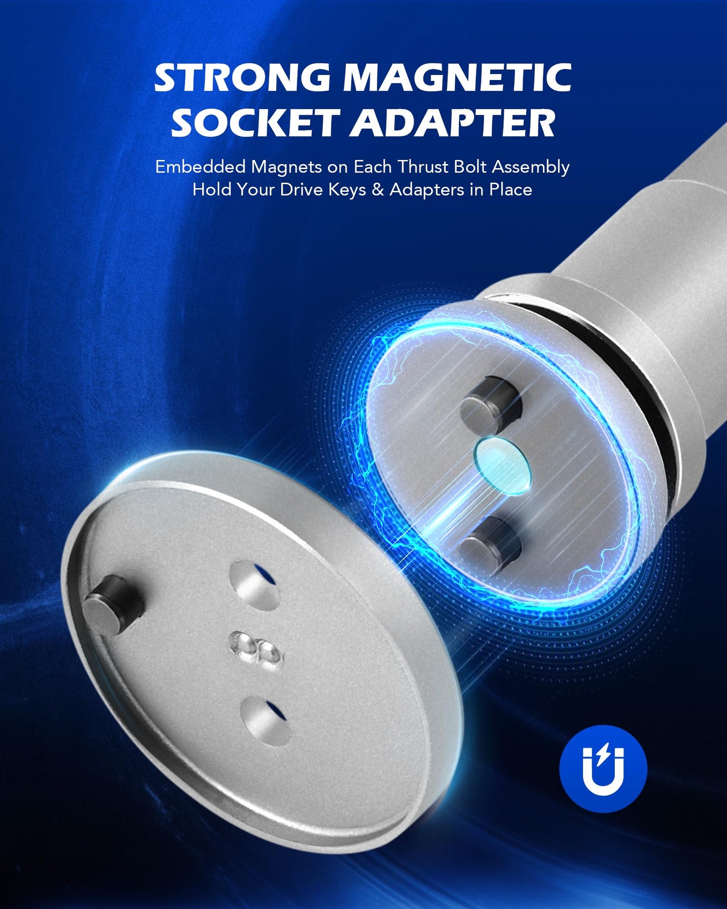 Orion Motor Tech 24pc Brake Caliper Compression Tool Set, Heavy Duty Brake Piston Compressor Tool and Wind Back Tool Kit for Brake Pad Replacement, Universal Disc Brake Caliper Tool Set with Blue Case