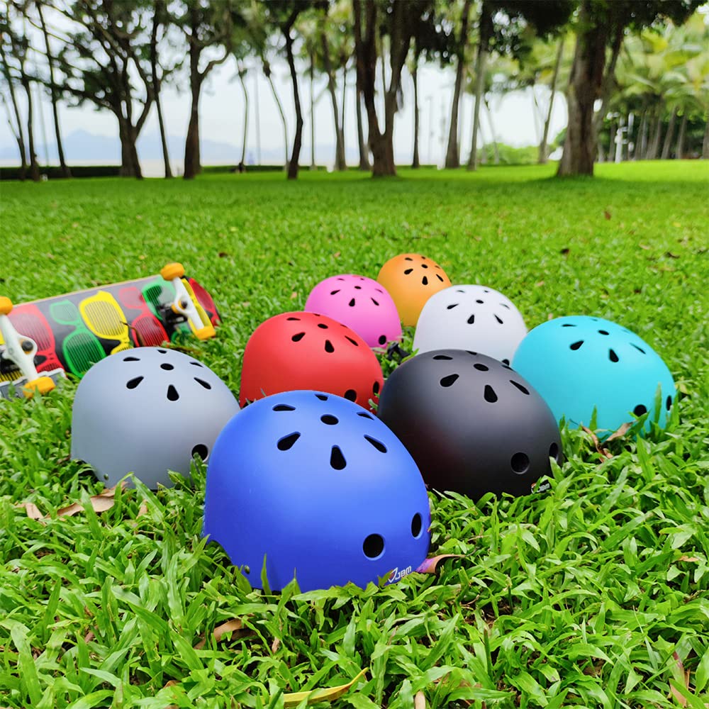 JBM Helmet Multi-Sports Bike Cycling, Skateboarding, Scooter, BMX Biking, Two Wheel Electric Board Other Sports [Impact Resistance] (Black, Large)