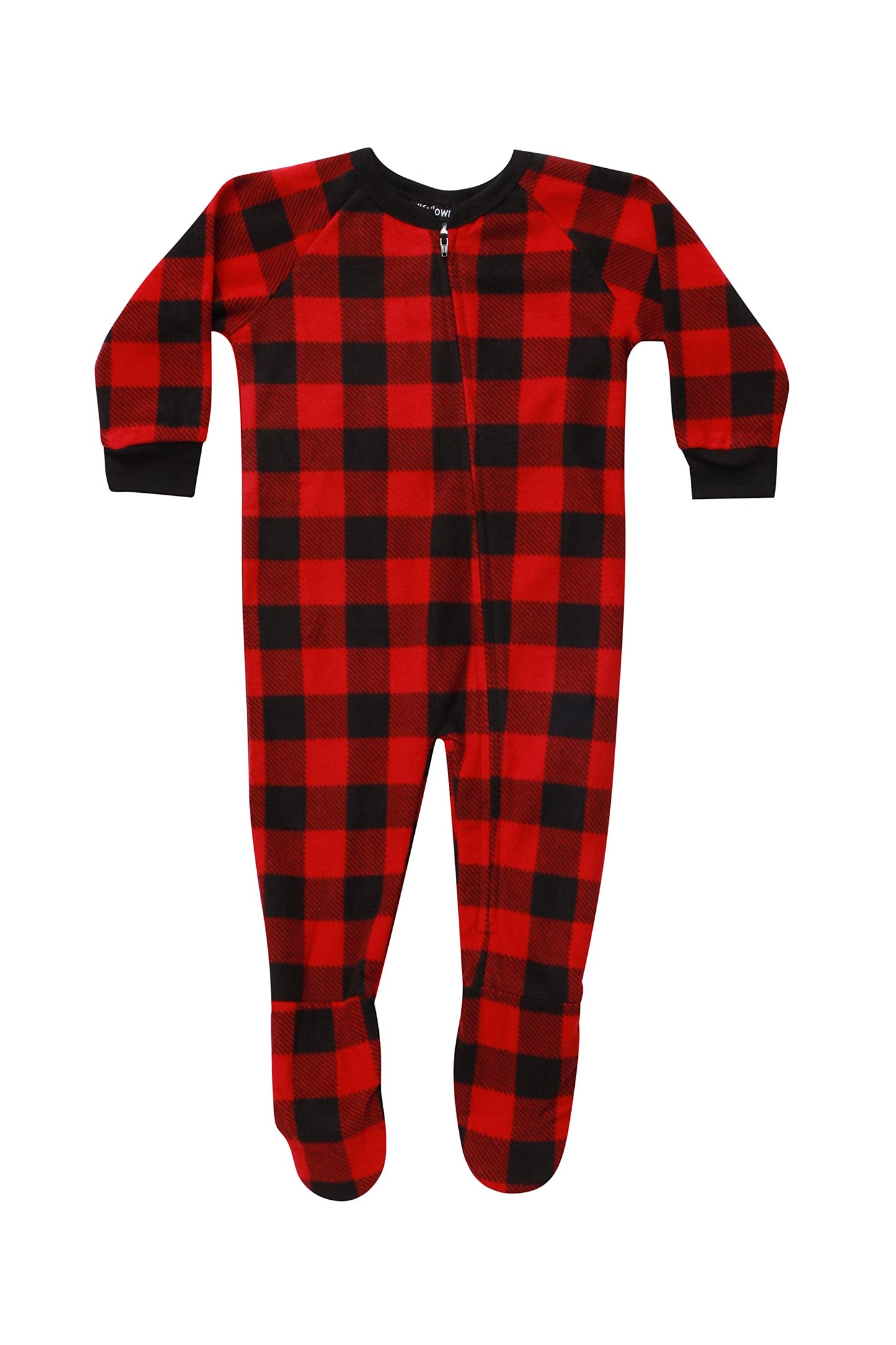 #followme Family Pajamas Buffalo Plaid Microfleece Womens Adult Onesie 6755-10195-L