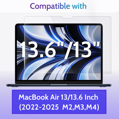 Peslv 3-Pack Anti Blue Light Screen Protector for MacBook Air 13.6/13 Inch (2022-2025, M2 M3 M4 Chip), 13.6inch Mac Laptop Glare Filter Uv Blocker Shield Cover Eye Protection Film