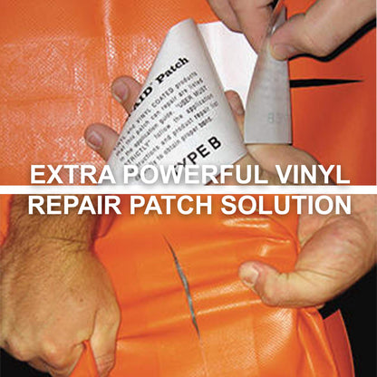 TEAR-AID Vinyl Repair Kit, Type B Clear Patch for Vinyl and Vinyl-Coated Materials, Works on Vinyl Tents, Awnings, Air Matresses, Pool Liners & More, Green Box, 2 Pack