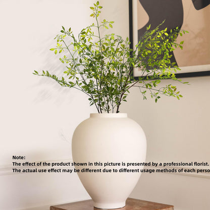 Melorca&Guilla Artificial Plants,2PCS 43.3" Green Nandina Faux Branches for Vase,Artificial Plants for Shop Garden Office Home Décor