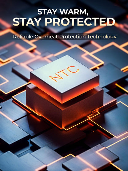 ORORO Heated Hoodie with Battery, Fleece Full-Zip Heated Sweatshirt Hoodie (Charger Not Included) (L, Black)