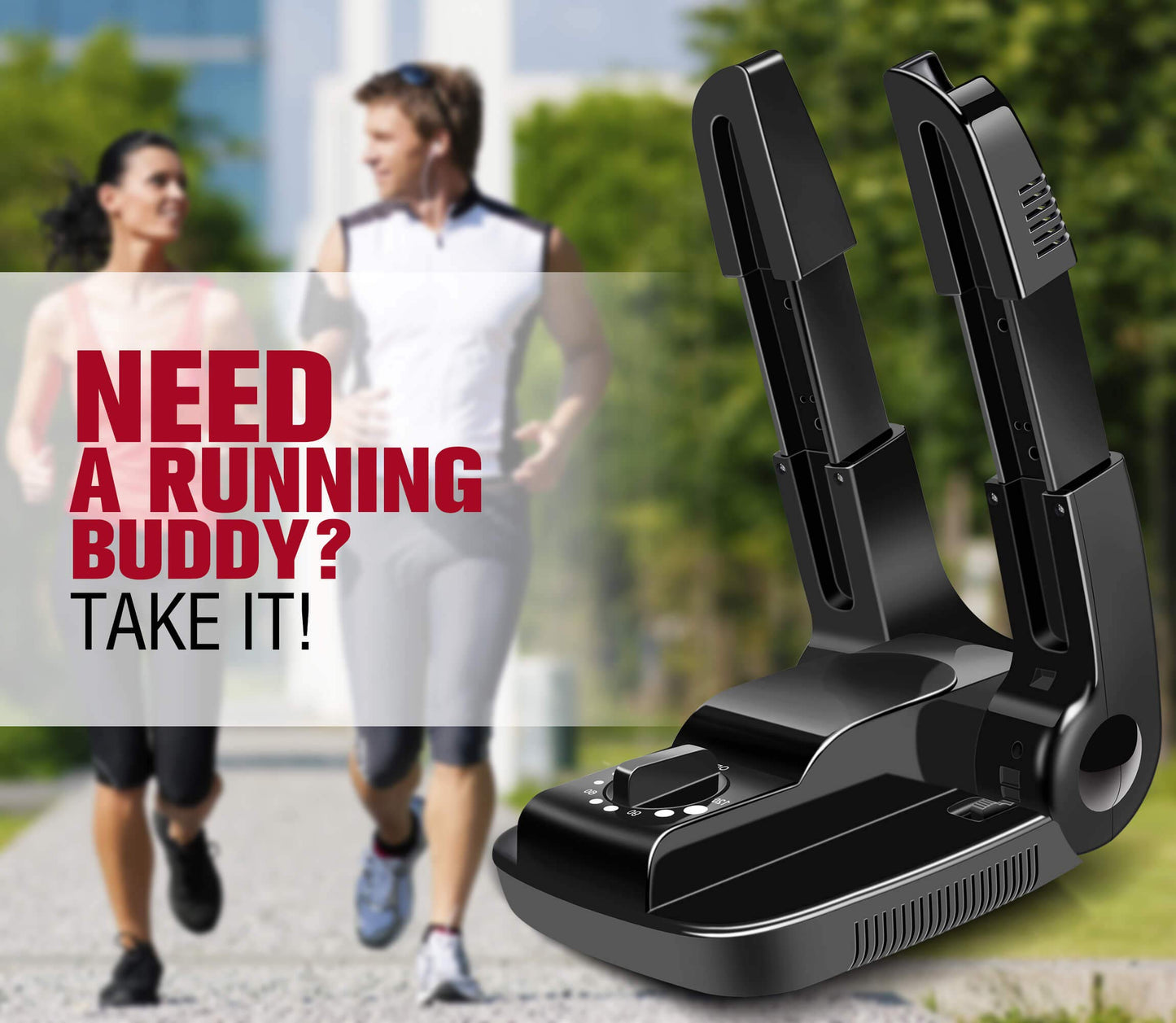 Manledio Portable Electric Shoes Boots Dryer and Warmer with Folding and Drying Adjustable Rack