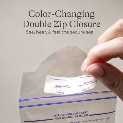 Lansinoh Breastmilk Storage Bags, 100 Count, Baby Essentials, Fast Freeze & Thaw Breast Milk Bags for Baby Bottle Feeding, Superior Strength & Stretch, 6 Ounce