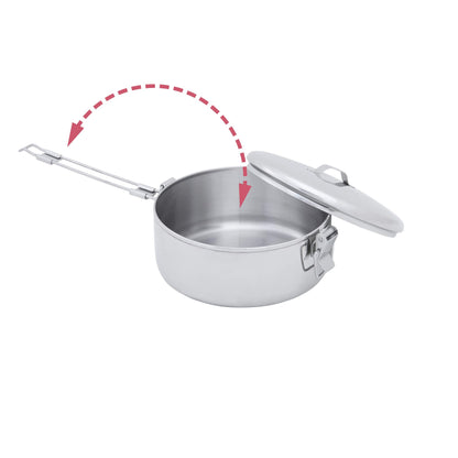 MSR Alpine Stainless Steel Stowaway Camping Pot, 1.1 L