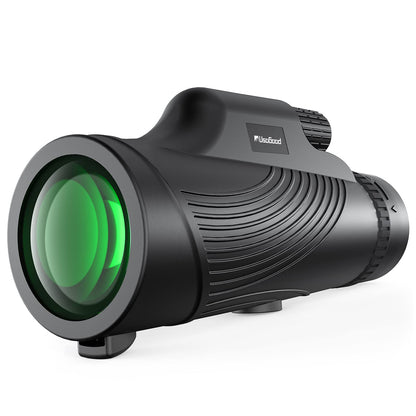 Monocular Telescope, 10x42 Monoculars for Adults, Usogood Compact Portable Waterproof Monocular with Hand Strap, Lightweight Handheld Pocket Telescope for Bird Watching