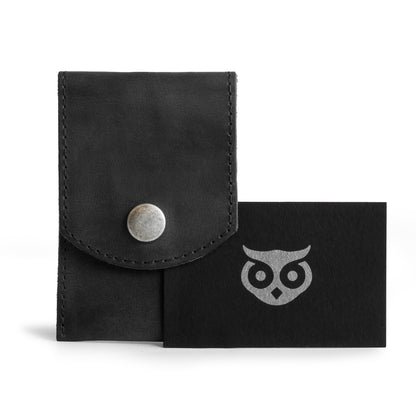 Hide & Drink, Double Nail Clipper Case, Beauty & Personal Care, Commuter and Nomad, Grooming Case, Home & Travel Essentials, Manicure Kit Storage, Full Grain Leather, Handmade (Charcoal Black)