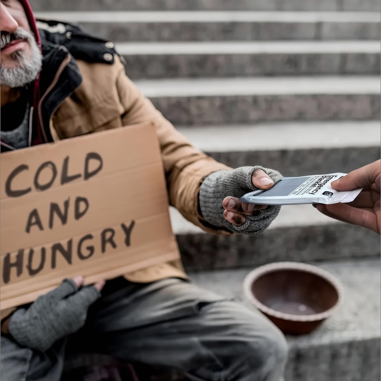 Altland 10 Pack of Emergency Blankets - Heat Reflective Blankets for Winter Survival Kits, Disaster Preparedness, Cold Weather Camping, and Homeless Care Packages