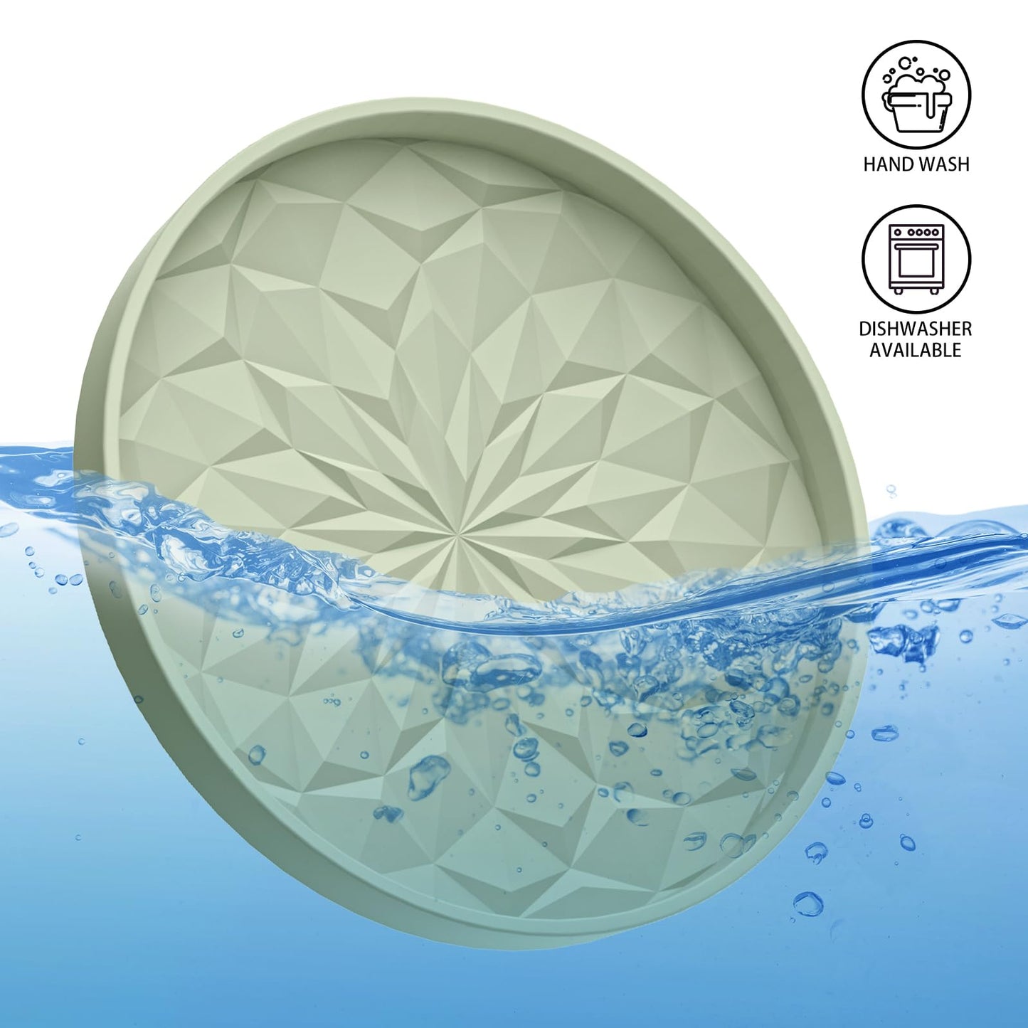 ME.FAN Car Coasters for Cup Holders [4 Pack] - 2.75In Silicone Auto Mug Mats - Universal Non-Slip Recessed Car Interior AccessoriesDesert Sage