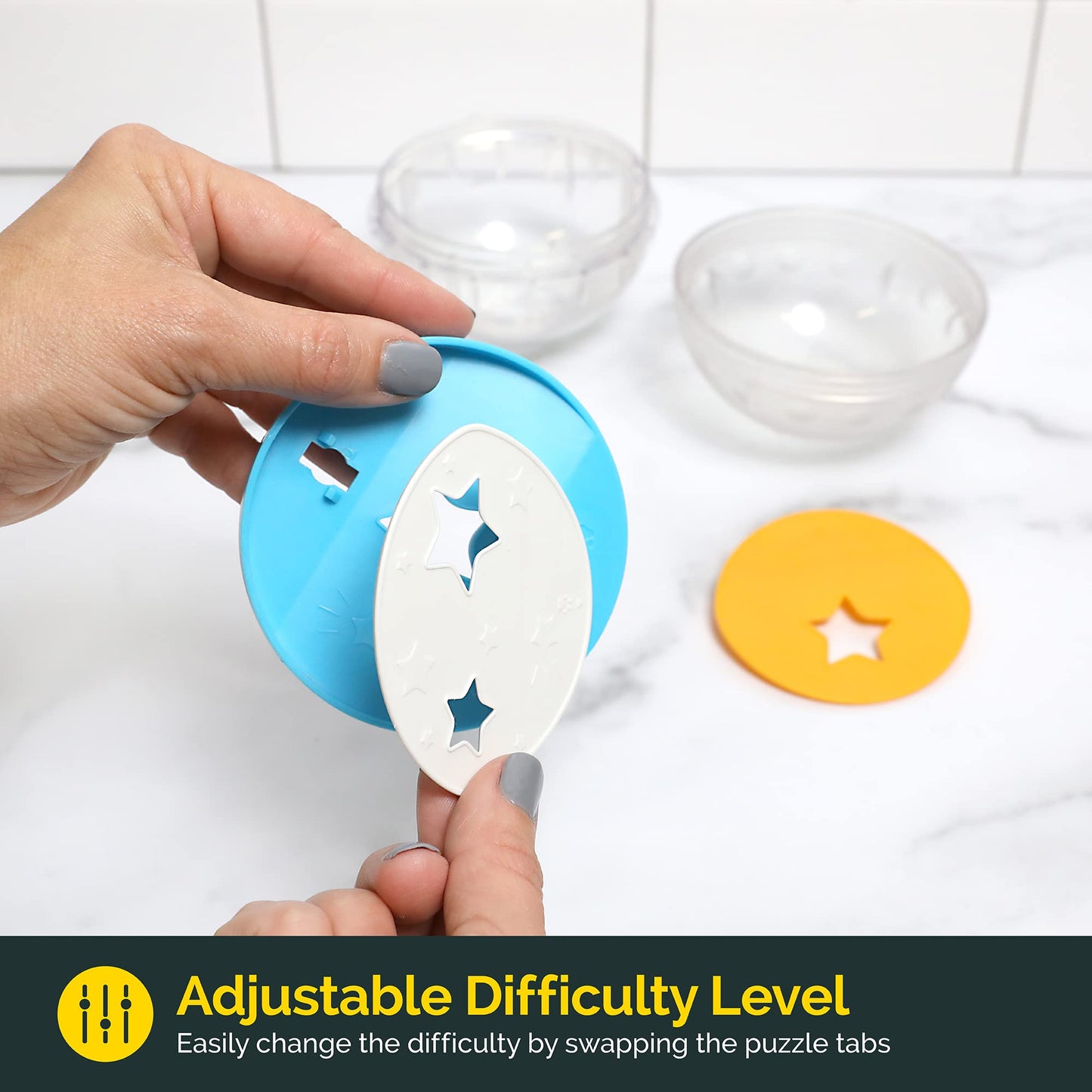 Pet Zone IQ Treat Ball Interactive Dog Ball - 3" Puzzle Treat Dispenser, Durable, Slow Feeder, for All Dog Breeds, Toys to Keep The Busy and Enrichment