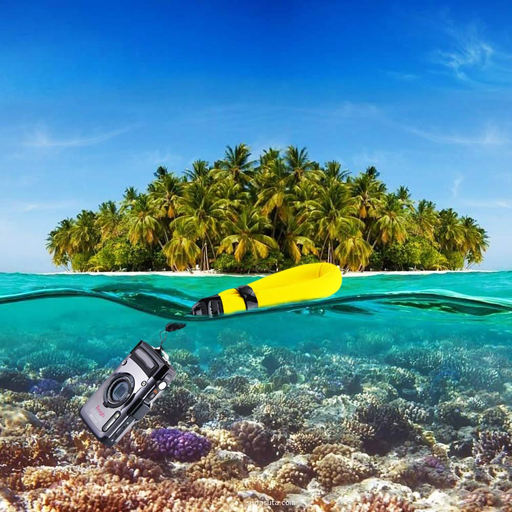 2 Pack Waterproof Camera Float Strap for Kodak PIXPRO WPZ2 Fuji Fujifilm XP140 XP130 XP120 XP90 XP80 GoPro Hero 13 12 11 10 9 8 Olympus TG-7 TG-6 TG-5 TG-4 TG-870 Nikon W300 W150 W100 AW120 & More