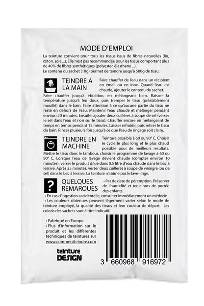 3 Pack of Textile Dye – Black – Universal Dyes for Clothes and Natural Fabrics