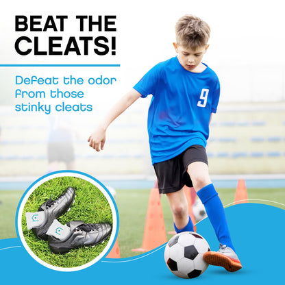 NonScents Shoe Deodorizer 2-Pack (4 Count) - Odor Eliminator, Air Freshener, Smell Absorber, Scent Remover for Shoes, Gym Bags, Soccer Cleats, Closets, Pet Area, Reusable - Shoe Deodorant