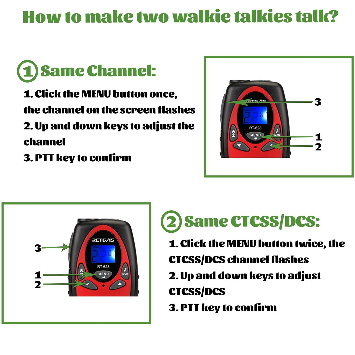 Retevis RT628 Walkie Talkies for Kids,Toys Gifts for 6-12 Years Old Boys Girls,Long Range 2 Way Radio 22CH VOX,Birthday Gift,Family Walkie Talkie for Camping Hiking Indoor Outdoor