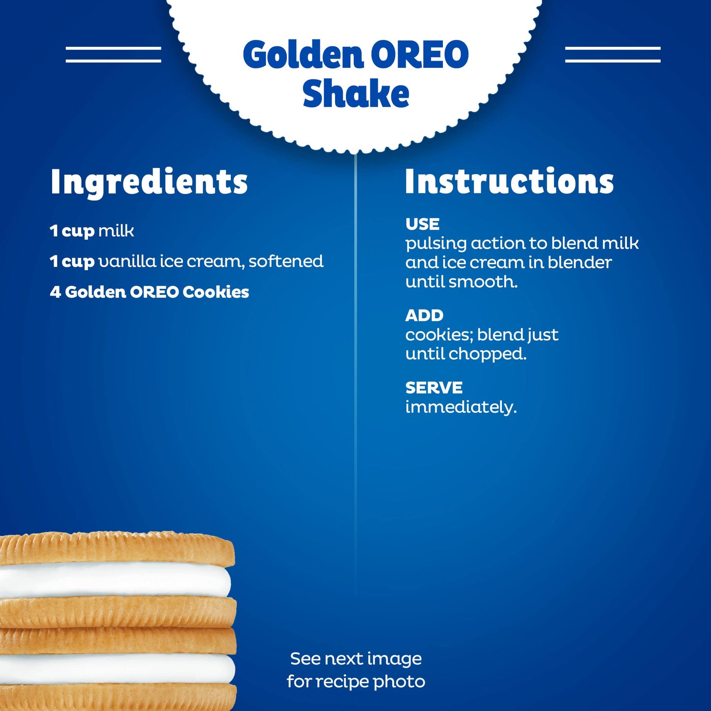 OREO Double Stuf Golden Sandwich Cookies, Family Size, 20 oz