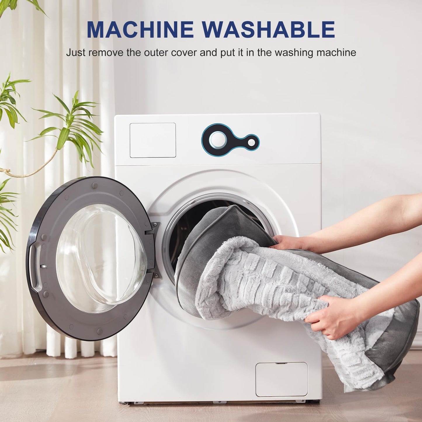 FURTIME Orthopedic Dog Beds Large Sized Dog, XL Washable Dog Sofa Bed for Large Dogs, Comfy Supportive Egg-Crate Foam Pet Couch Bed with Removable Cover, Waterproof Lining and Nonskid Bottom